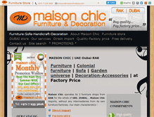 Tablet Screenshot of maisonchicdubai.com